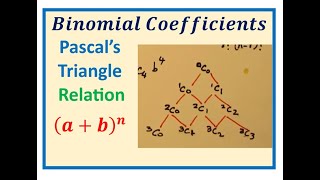 Binomial Coefficients and Pascals Triangle Relation