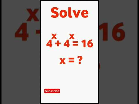 A nice exponential math problem | math with bipro | #maths #shorts #ytshorts #shortsfeed