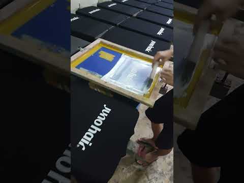 ร้านดอนเมืองสกรีน EP 30 สกรีนสีขาวแบบ 2 รอบ #screen #บล็อกสกรีน #สกรีนเสื้อ #screen T-shirt