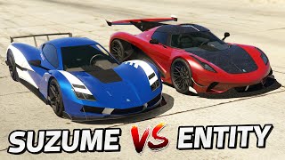 GTA 5 ONLINE - SUZUME VS ENTITY MT (WHICH IS FASTEST?)