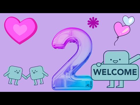 Learning Number 2:  with BabycalmdownTv
