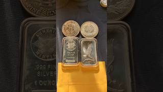 Generic silver bars & rounds #preciousmetals #silver #bullion #silverstacking #stackingsilver #viral