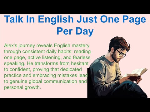 Talk In English Just One Page Per Day🔥 | Graded Reading | Simple English | Audio Podcast