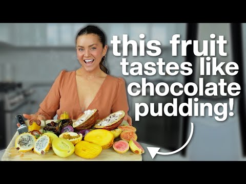 TASTE TEST: Rare Exotic Fruits Mukbang! (Chocolate Sapote, Raw Cacao + more) 🍫