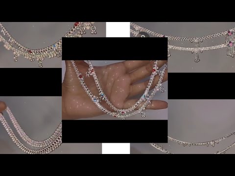 Silver Payal design || payal design with weight || hand made payal design #viral #earrings #payal 
