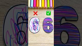 Don’t Draw Number 6 Like This ❌✂️