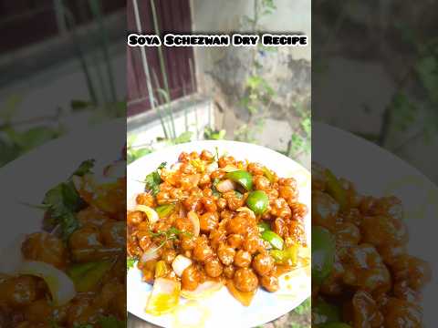 Soya Schezwan Dry Recipe 🔥🔥 #SpicyFoodLover #FoodieReel #CookingAtHome #YummyBites #TastyRecipes