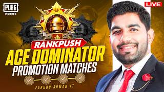 Ace Dominator Promotion Matches | Road to Conqueror |🔥 PUBG MOBILE Live 🔥