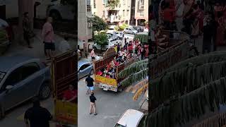 🪻 Saying goodbye to Maaa Durga with hearts full of devotion and hope for her return next year !