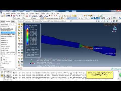 Abaqus plastic tensile test simulation