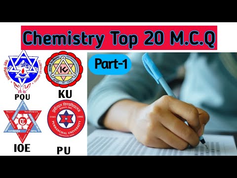 || Chemistry Top 20 M.C.Q || IOE, KU, POU, PU 🇳🇵|| Entrance exam ||