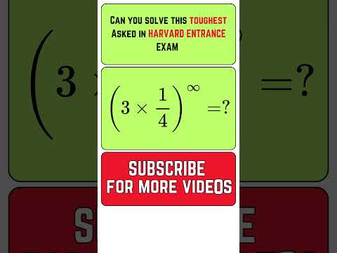 Interview Tricky Question ! | Harvard Entrance Exam | #maths #mathshorts #education #infinityroot