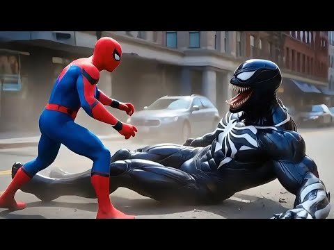Hulk and Spider-Man Protect the City: Venom–Joker Army Attack