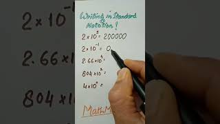 Standard Notation#MathMarrow#Math shorts#Scientific notation#Standard form