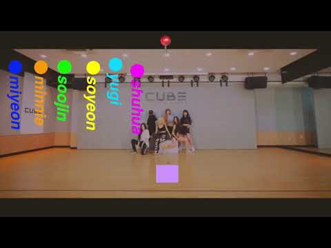 «位置/position/위치/场所»(G)I-DLE(ヨジャ アイドゥル/여자 아이들) - Uh - Oh