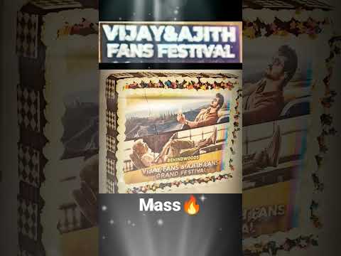 fans festival 😍 vijay&ajith cake cutting 🔥#shorts #trending #thalapathy #thala #instagram #viral