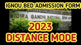 BED FROM IGNOU 2023 SESSION  ADMISSION  FORM,bed admission form,techysirji