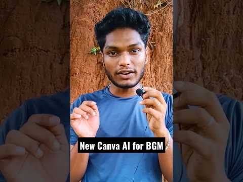 FREE Canva AI for Background Music in tamil #shorts #canvatutorial