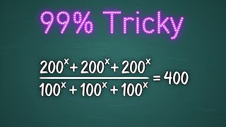 Cool Exponential Equation | Solved in 2 minutes 