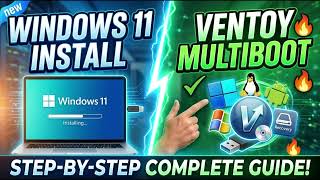 How to install Windows 11 in 2026 | Create Ventoy Multiboot USB & Install Windows 10/11