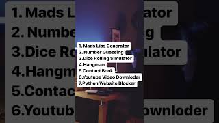 Cool Python Project Ideas for beginners #shorts #shortvideo #viral #developer #python