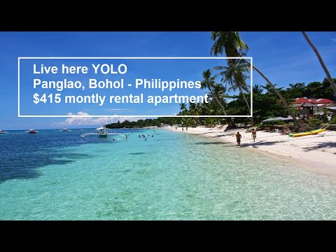 Bohol Panglao Philippines Budget $415 monthly rental Apartment condo travel cheap but good retire