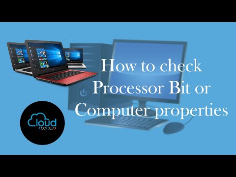 How to check processor bit or computer properties