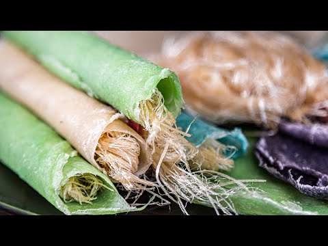 Roti Sai Mai | สูตรแผ่นโรตีและเส้นสายไหม แบบครบถ้วน และง่าย สามารถทำทานเองที่บ้านได้ | OOH Kitchen