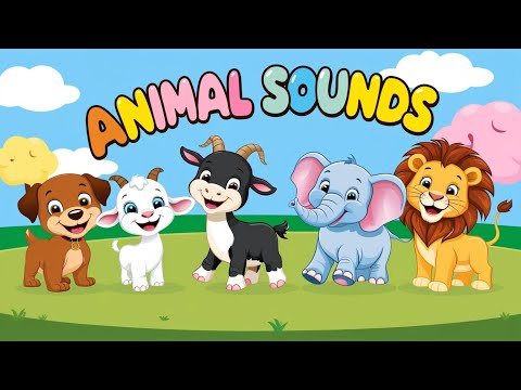 Animal Sounds for Kids 🐮🐴🐔 | Learn Farm & Jungle Sounds | Nursery Rhymes & Songs