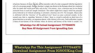 BPSC-111 (English Medium) IGNOU Solved Assignment 2023-24 (Exam Session : June 2024, December 2024)