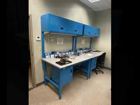 Mild Steel ESD Workbench for laboratory electronic assembly table #tables #fabrication #sheetmetal