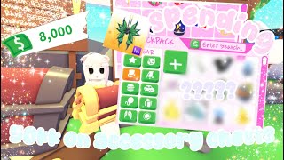 spending 50k on the new accessory chests! | Adopt me 