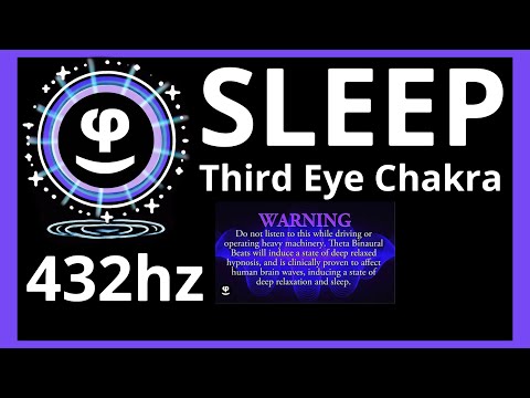 Deep Sleep | Third Eye Chakra  | THX Spacial Audio | 11 Hours | Black Screen | 432hz