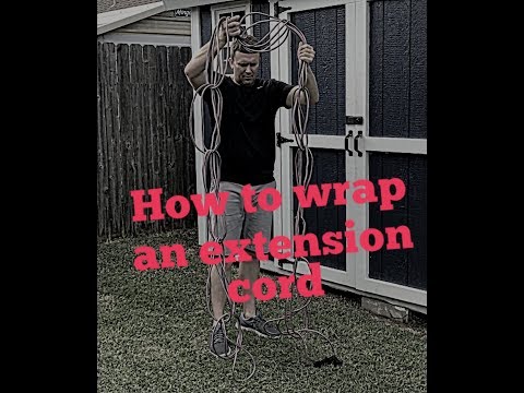 How to wrap an extension cord
