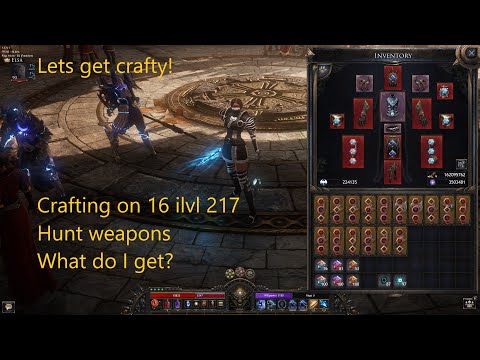 Wolcen Bloodtrail 1.1.4.0 Lets Get Crafty! Crafting on 16x ilvl 217 Weapons. What do I Get?