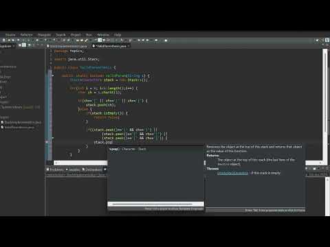 Valid parentheses #stack #codewithme #java #stackimplementation #computerscience #coding #interview