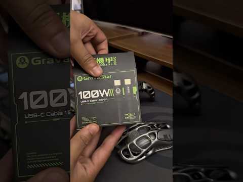 GravaStar 100W USB-C Cable 1.5M Unboxing