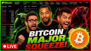 Bitcoin Major Squeeze! Live Trading & Analysis