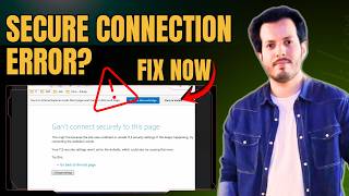 Fix “Can’t Connect Securely to This Page” in Microsoft Edge (Step-by-Step Fix)