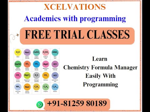 Mastering Chemistry with Programming: Formula Manager, Element Groups & SMILES