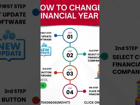 Ready to Change Financial Year Follow Above Steps Call now :- +91-6375406606 #billingsoftware