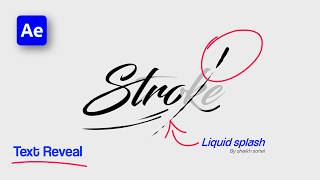Liquid Stroke Text Reveal Animation | After Effects Tutorial