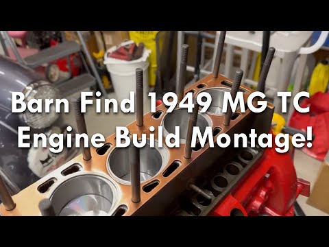 Barn Find Classic MG TC Engine Build Update - Limit 55 E33