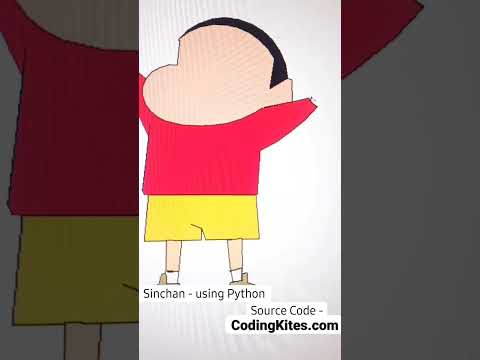 Draw Shinchan Animation Using Python Programming || MR.ProgHammer || CodingKites.com