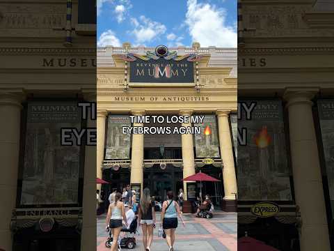 The revenue of the mummy ride is absolutely 🔥 for many reasons! Rip my eyebrows! #universalstudios