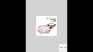 Steel Lunch Box Stainless Steel Lunch Box Tiffine Box Air Tight Container lids Tiffin Box With Co...