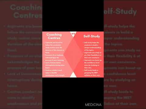 Coaching vs Self-study #neet #mbbs #neet2022 #neet2023 #neetpreparation #medical #neetprep #shorts