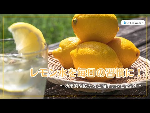 レモン水を毎日の習慣に！効果的な飲み方と簡単レシピを紹介