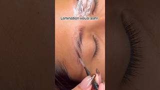 Have you tried lamination before? #shortvideo #short #asmr #definedbrows #browlamination #brows