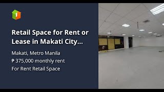 Retail Space for Rent or Lease in Makati City 250 sqm